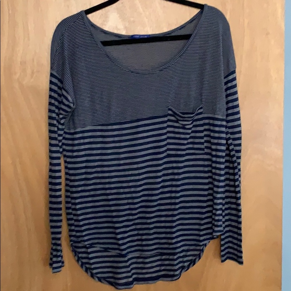 Sheer Loose-fit Long-Sleeve Shirt